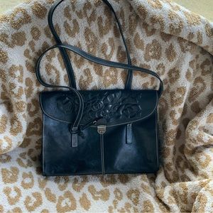 Patricia Nash Vienna Satchel with iconic flowers on flap new without tags